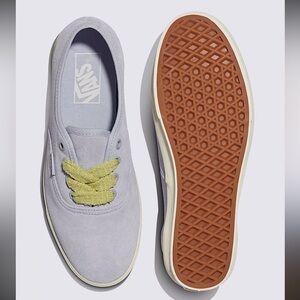 NEW VANS Low Pro Fat Lace Halogen Blue Lime Sherbert Suede Shoes Women’s 6.5